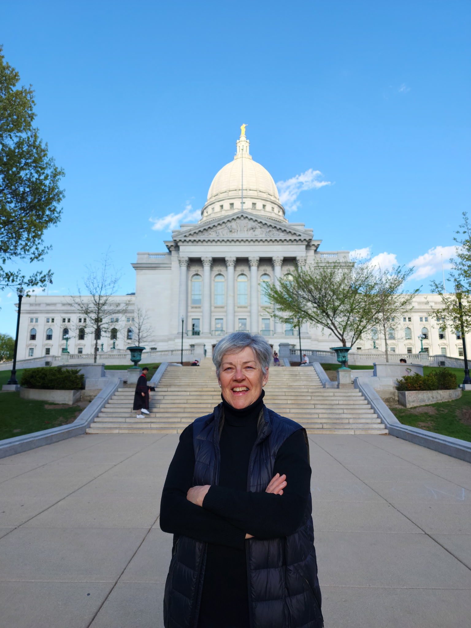 Maria Elena Bisabarros at the Wisconsin State Capitol